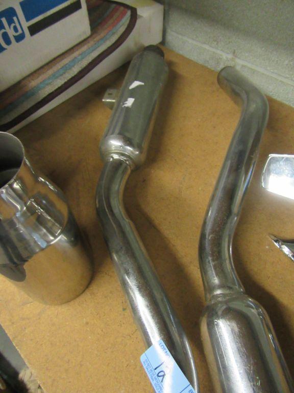 EXHAUST MUFFLERS AND CHROME TIPS