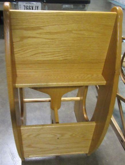 NEW SOLID OAK CHILD'S BOOSTER CHAIR