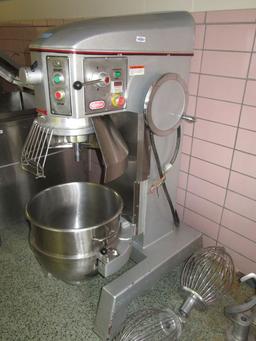 BERKEL 60 QUART MIXER WITH ATTACHMENTS