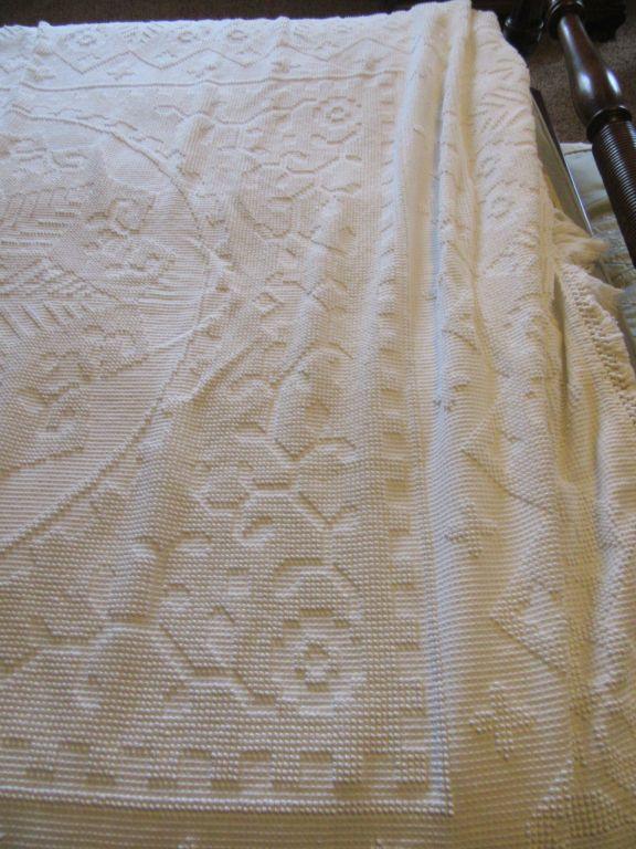 CHENILLE BEDSPREAD AND AFGHAN