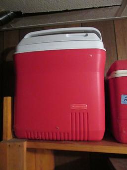 RUBBERMAID COOLER AND OTHER COOLER