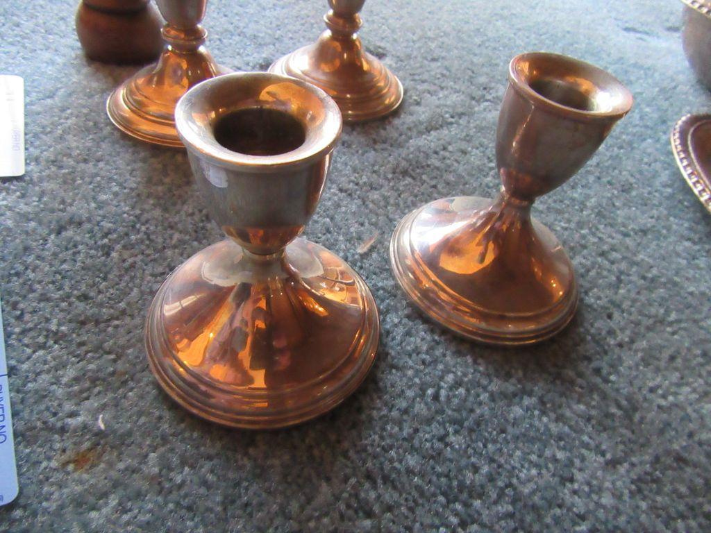 SILVER WEIGHTED CANDLESTICKS