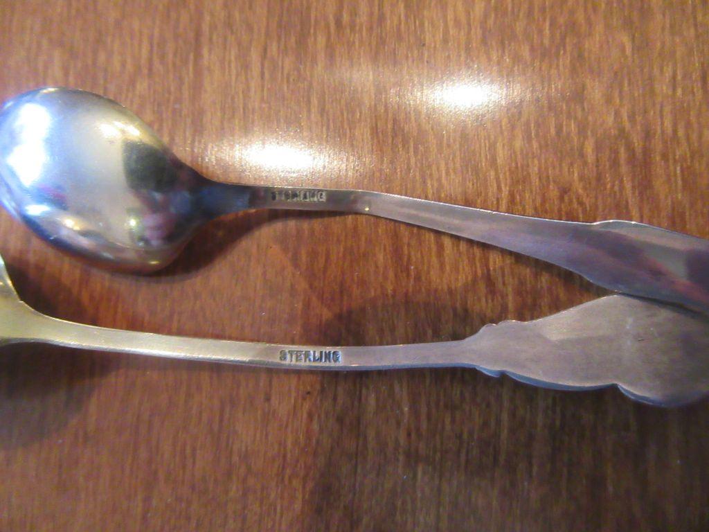 6 STERLING SPOONS