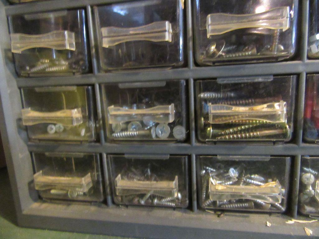 HARDWARE CABINET WITH HARDWARE