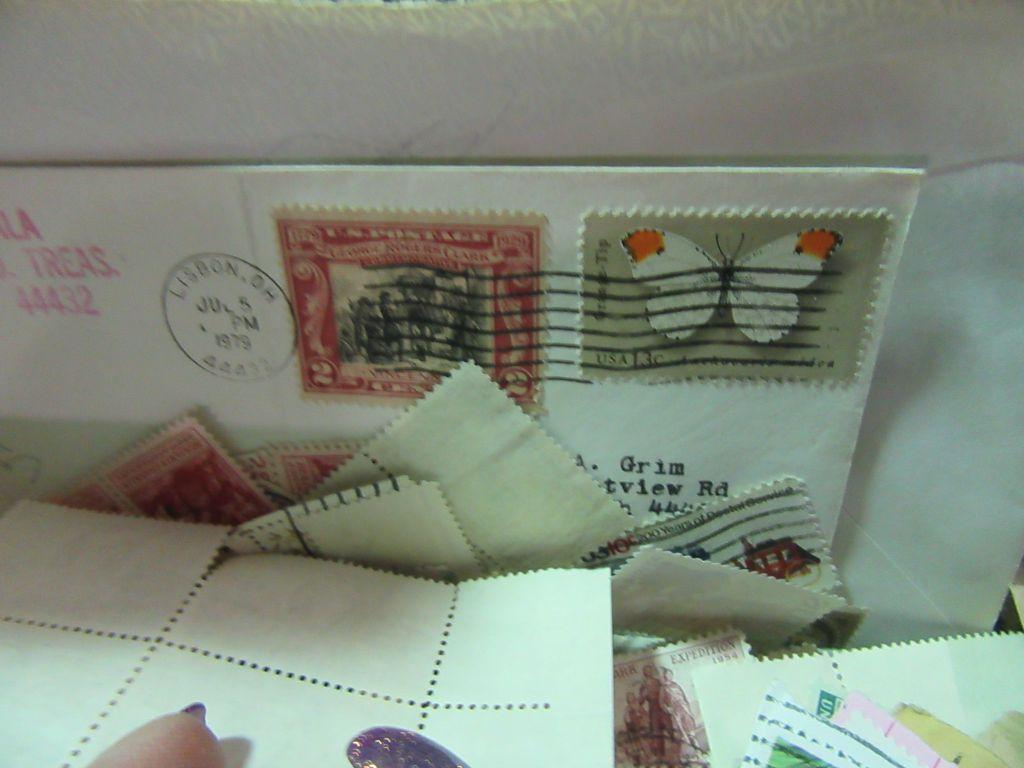 BOX OF VARIOUS CIRCULATED STAMPS