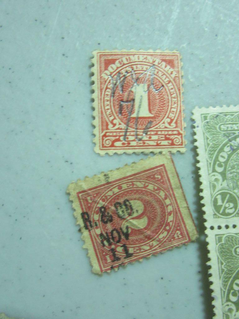 COSMETIC, DOCUMENTARY, PROPERTY, AND PLAYING CARD TAX STAMPS