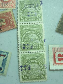 COSMETIC, DOCUMENTARY, PROPERTY, AND PLAYING CARD TAX STAMPS