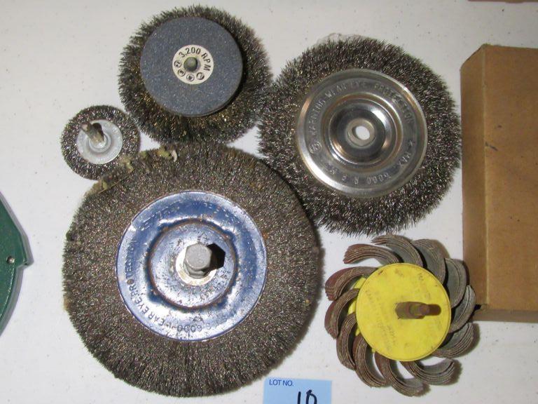 WIRE WHEELS AND GRINDING WHEEL