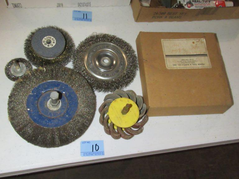 WIRE WHEELS AND GRINDING WHEEL