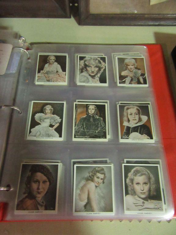 ALBUM FULL OF ACTOR AND ACTRESS CARDS