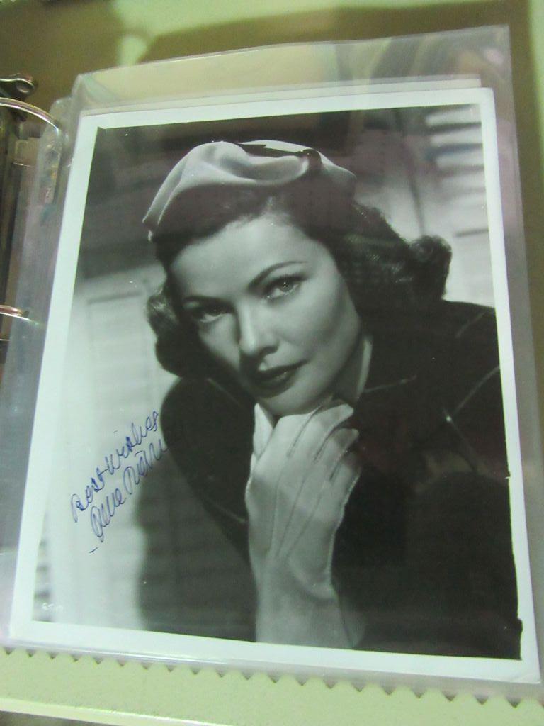 ALBUM OF ACTORS AND ACTRESSES PHOTOGRAPHS. SOME ARE SIGNED