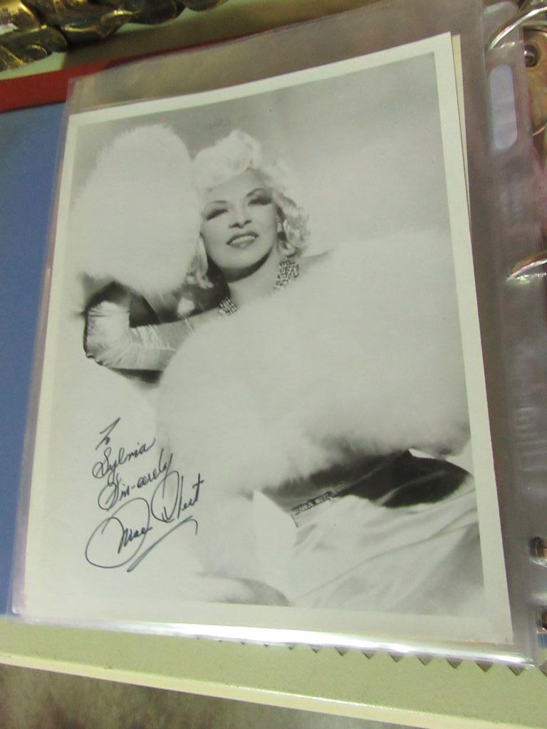 ALBUM OF ACTORS AND ACTRESSES PHOTOGRAPHS. SOME ARE SIGNED