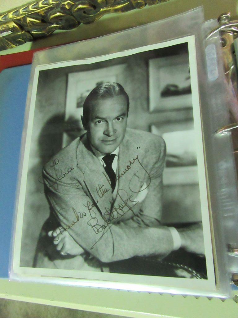 ALBUM OF ACTORS AND ACTRESSES PHOTOGRAPHS. SOME ARE SIGNED