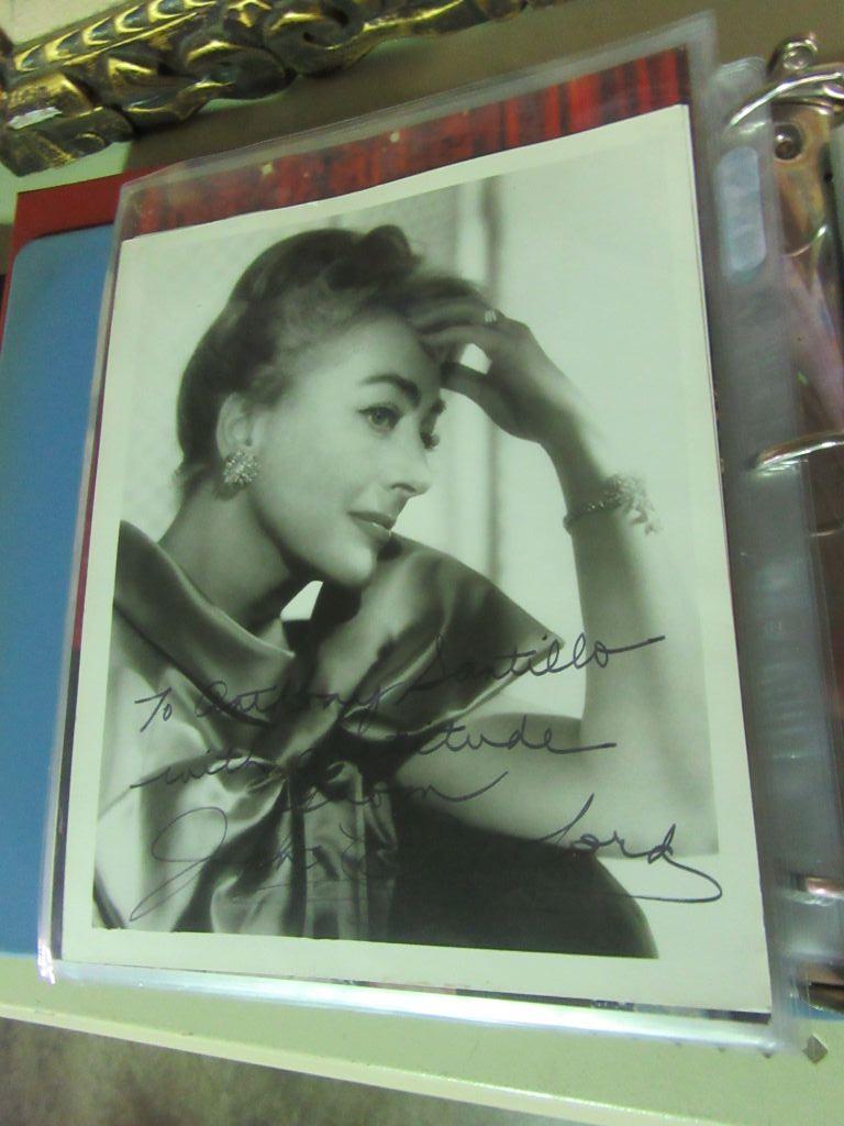 ALBUM OF ACTORS AND ACTRESSES PHOTOGRAPHS. SOME ARE SIGNED