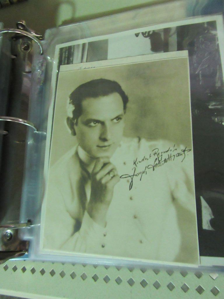 ALBUM OF ACTORS AND ACTRESSES PHOTOGRAPHS. SOME ARE SIGNED