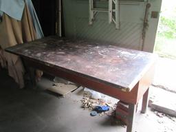 72-1/2 INCH BY 3 FOOT FLIP TOP WORKBENCH