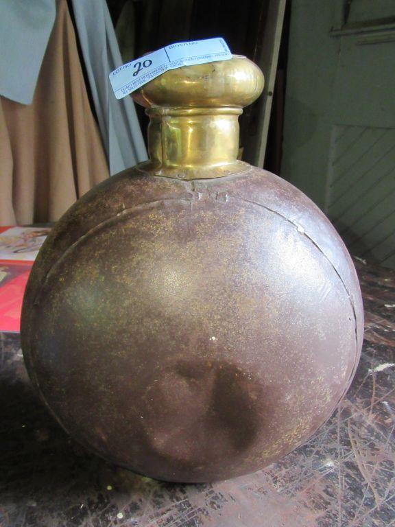 OLD METAL VASE