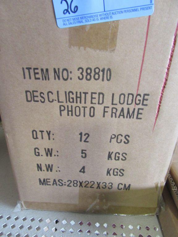 11 LIGHTED LODGE PHOTO FRAMES