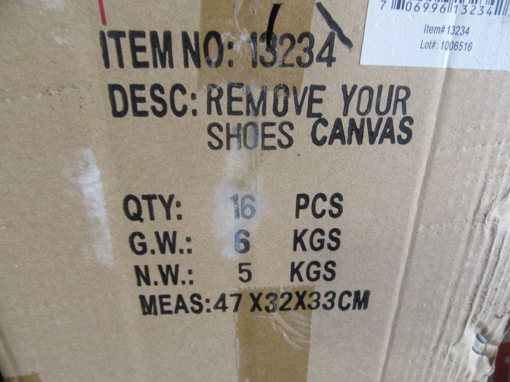 14 REMOVE YOUR SHOES CANVASES