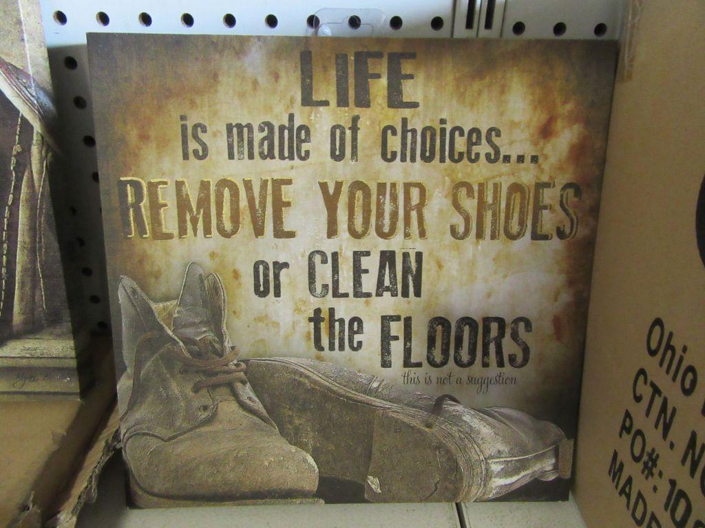 14 REMOVE YOUR SHOES CANVASES