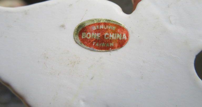 BONE CHINA DOG FIGURINE