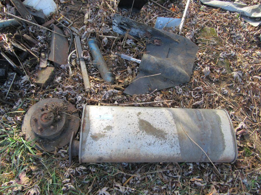 COMPRESSOR HEAD, STEEL I-BEAM, BOAT MOTOR PARTS, AND ETC