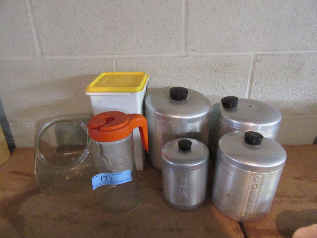 KITCHEN CONTAINERS & 50'S CANISTERS