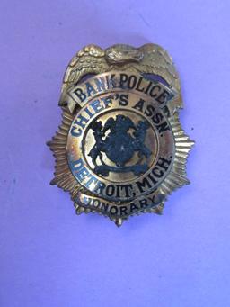 HONORARY BANK POLICE CHIEFS ASSOCIATION DETROIT MICHIGAN PIN