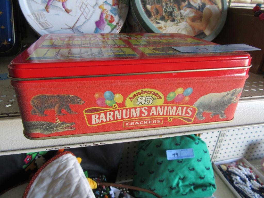 BARNUM'S ANIMAL CRACKERS TIN & BOXES