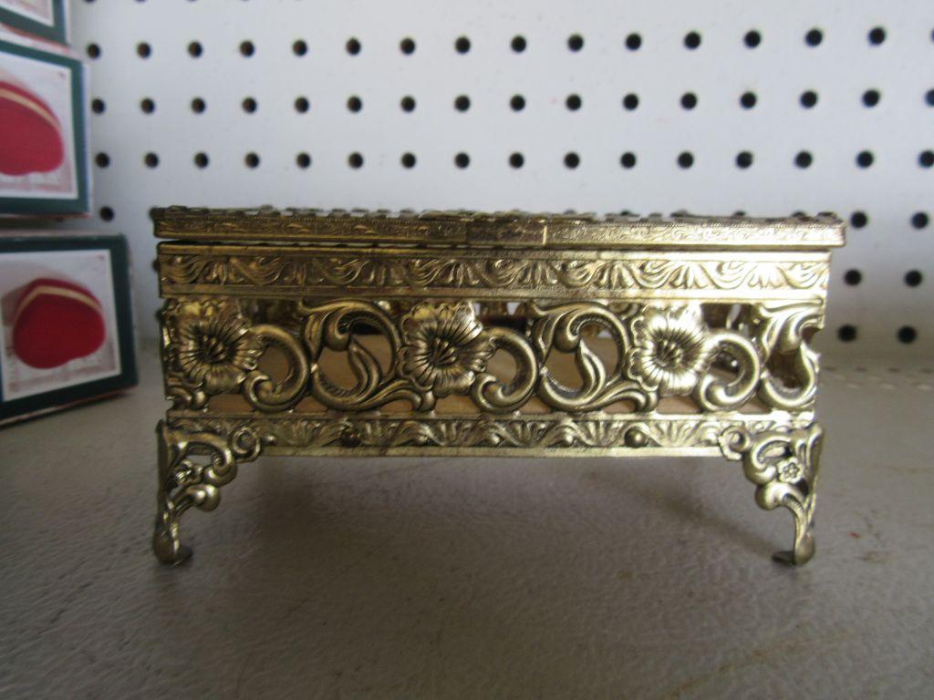 BRASS STYLE TRINKET BOXES