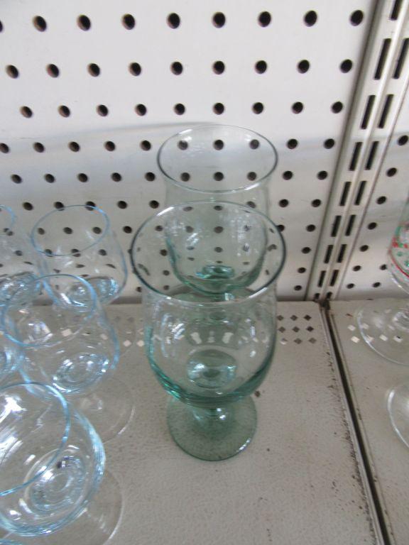 BLUE SHADOW STEMWARE AND OTHER