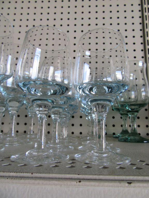 BLUE SHADOW STEMWARE AND OTHER