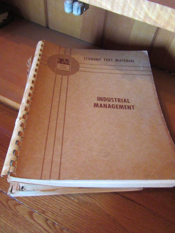 INDUSTRIAL MANAGEMENT BOOKS AND OTHERS