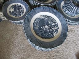 CURRIER AND IVES CHINA ROYAL IRONSTONE