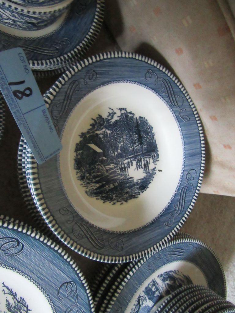 CURRIER AND IVES CHINA ROYAL IRONSTONE