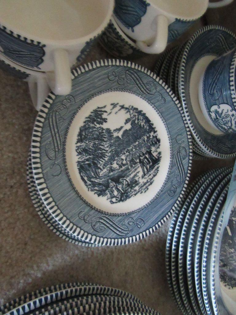 CURRIER AND IVES CHINA ROYAL IRONSTONE