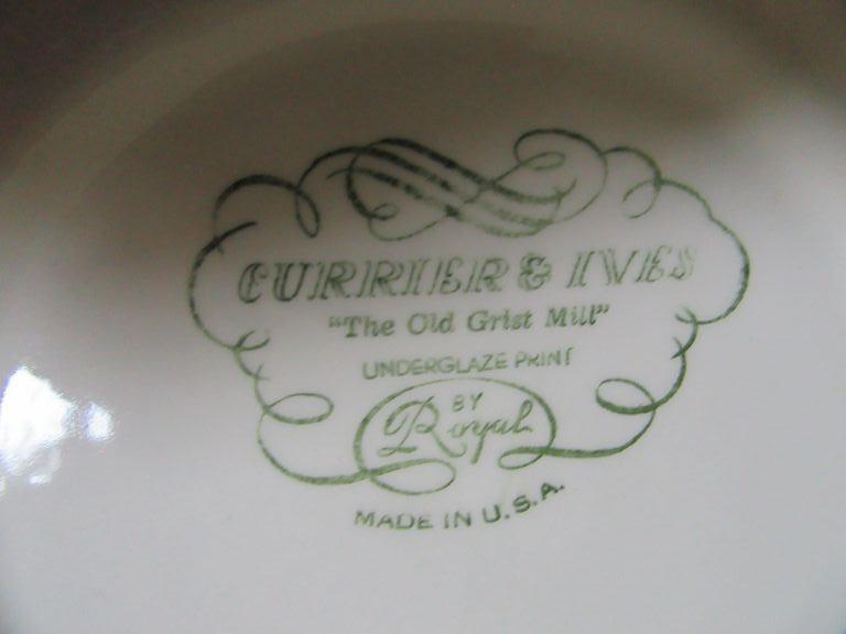 CURRIER AND IVES CHINA ROYAL IRONSTONE