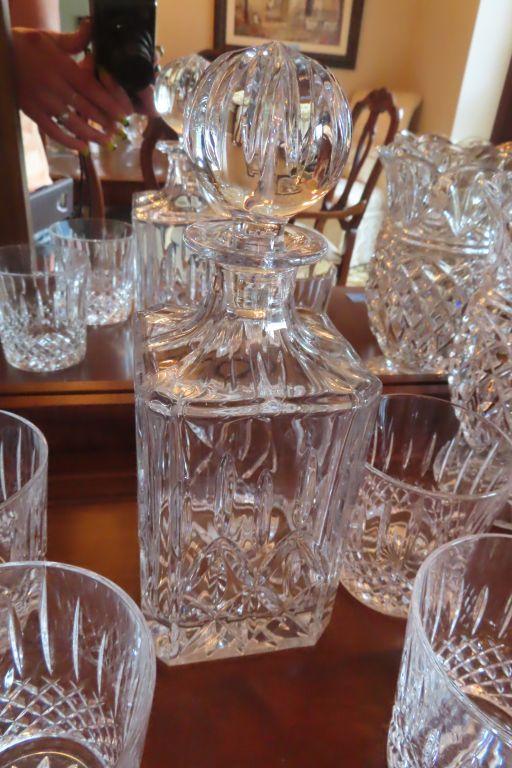 BLOCK CRYSTAL DECANTER WITH TUMBLERS