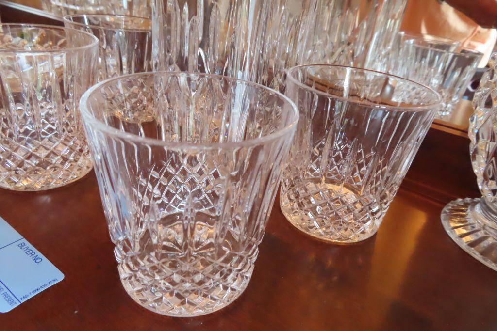 BLOCK CRYSTAL DECANTER WITH TUMBLERS