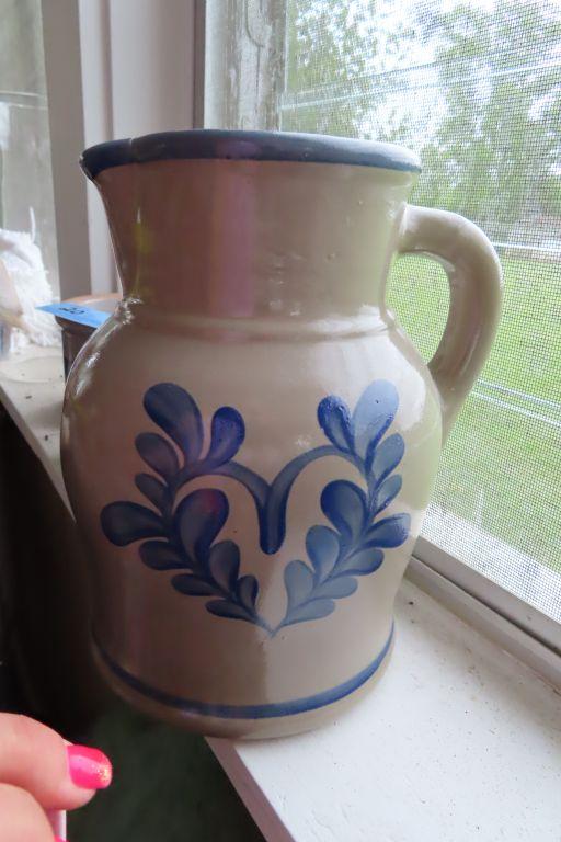 BBP FLORAL POTTERY PITCHER