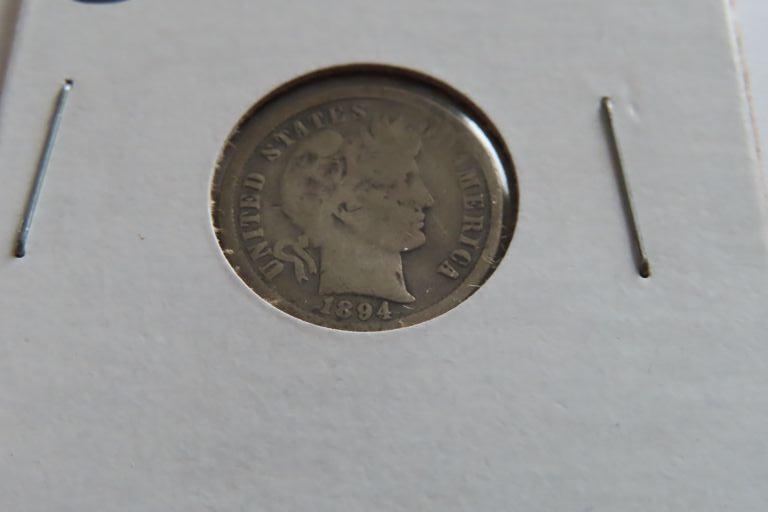 1894-O CAPPED BUSTED DIME