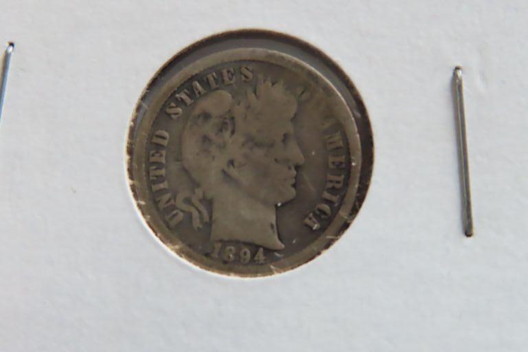 1894-O CAPPED BUSTED DIME