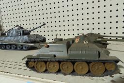 3 METAL TOY TANKS