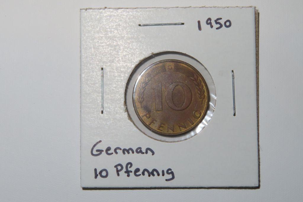 FOREIGN COINS. GERMAN, PAKISTAN, ETC