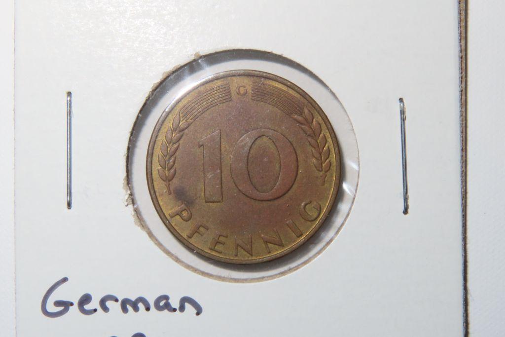 FOREIGN COINS. GERMAN, PAKISTAN, ETC