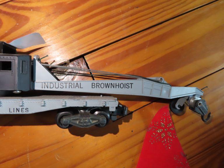 AMERICAN FLYER INDUSTRIAL BROWN HOIST CRANE CAR NUMBER 24561