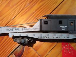 AMERICAN FLYER INDUSTRIAL BROWN HOIST CRANE CAR NUMBER 24561