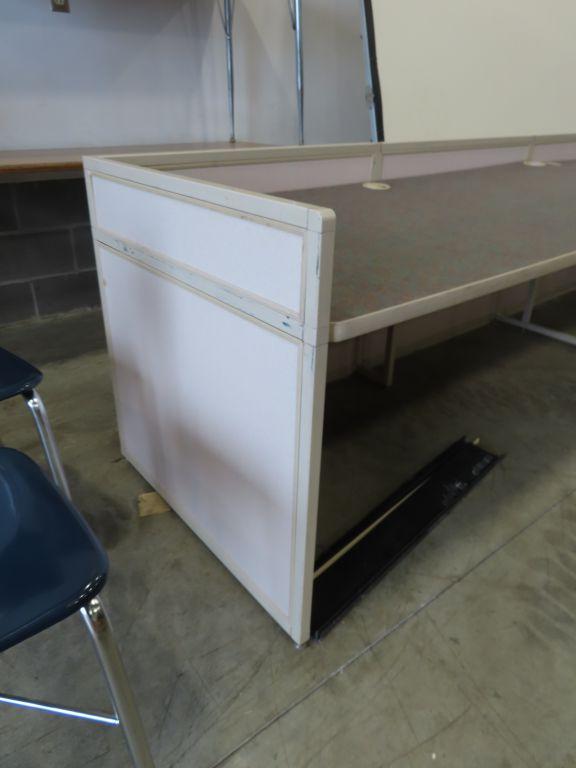 (2) 32 INCH X 6 FOOT COMPUTER DESKS