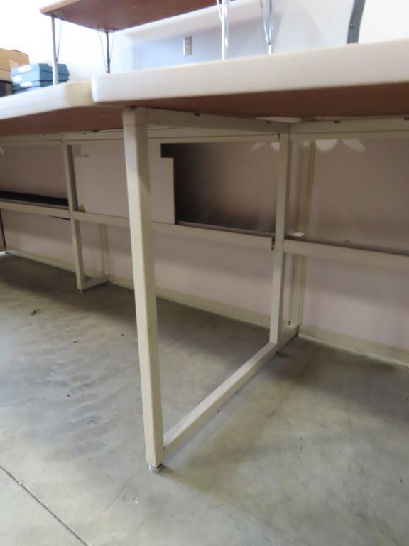 (2) 32 INCH X 6 FOOT COMPUTER DESKS