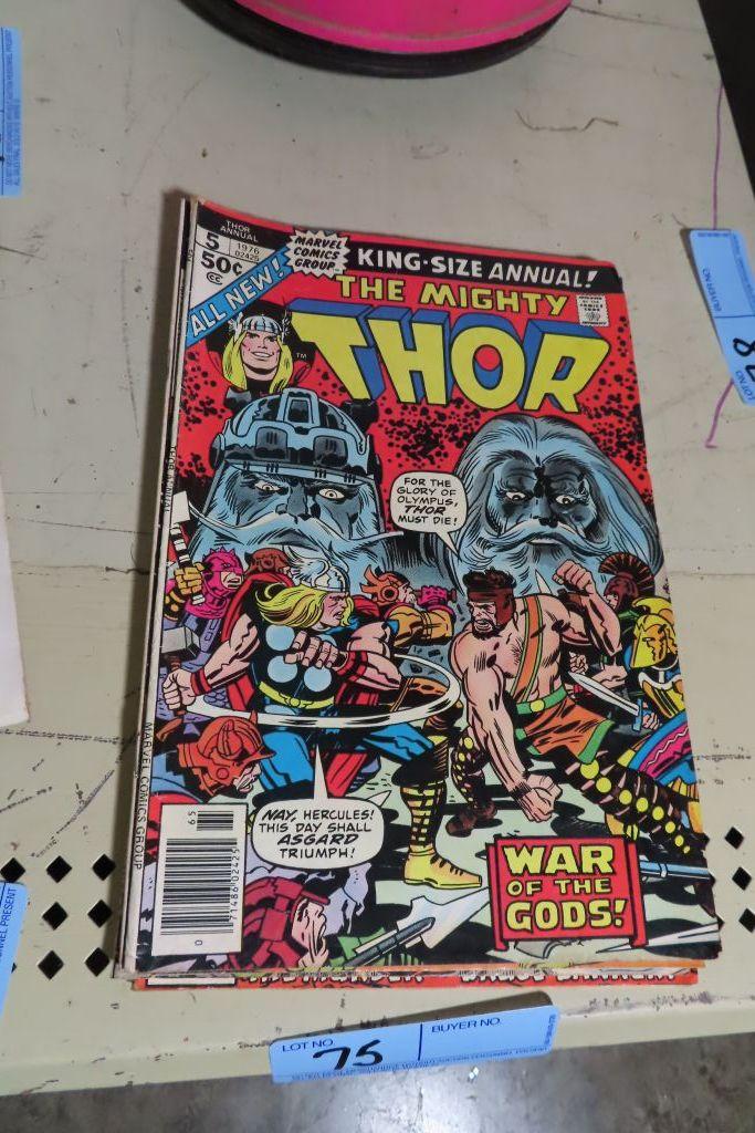 MARVEL COMICS INCLUDING THOR AND  HULK